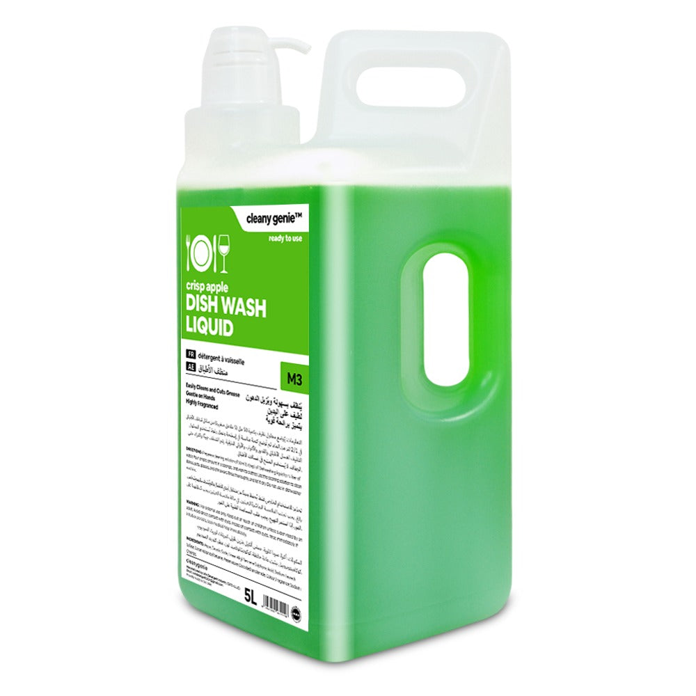 Dishwash Liquid M3 |  Crisp Apple 5L