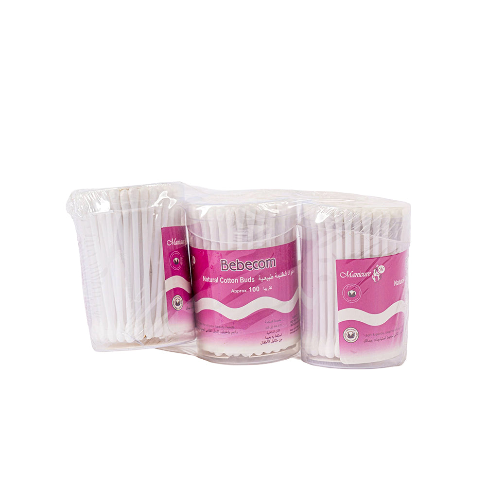 بيبيكوم أعواد قطنية 200حبة×3