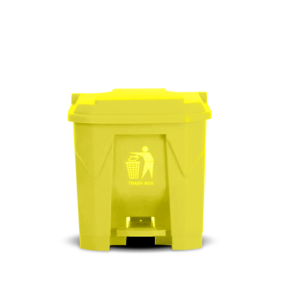 Garbage Can with Pedal 30L Yellow