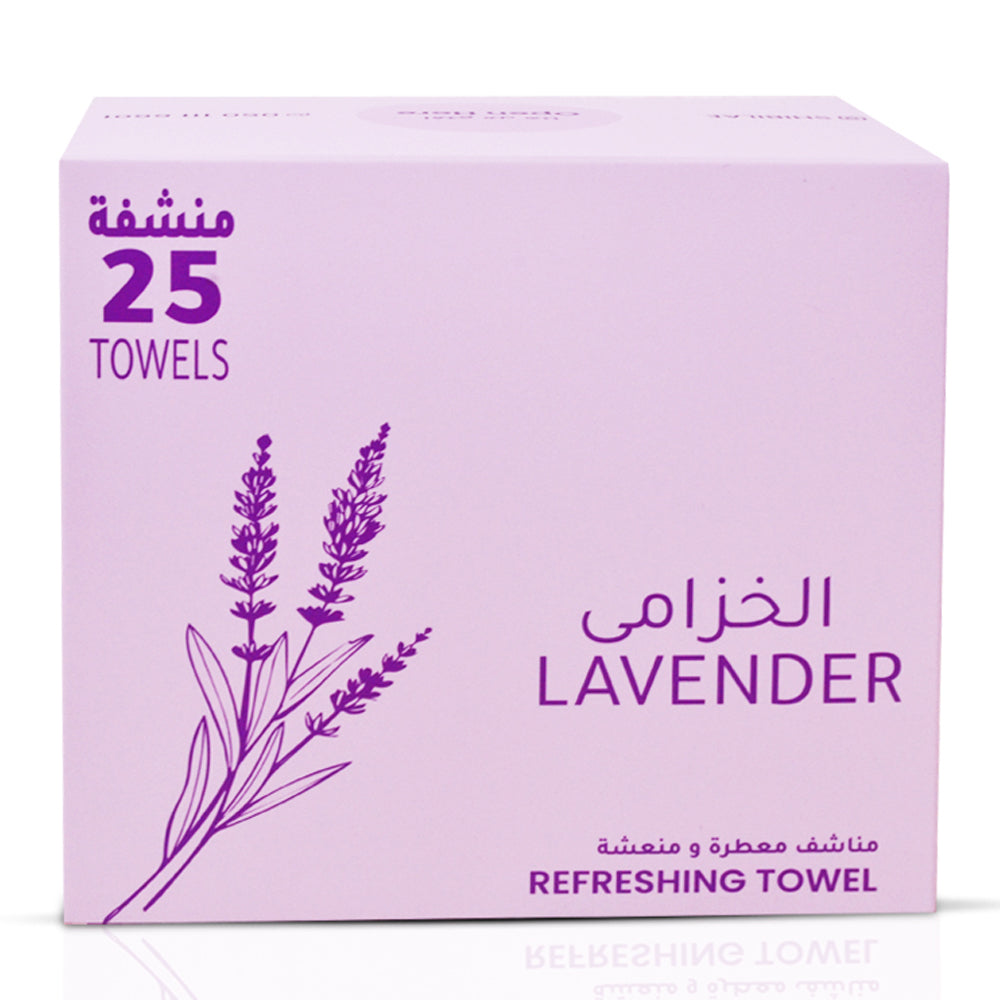 WS Wet Towel -Lavender 22X22cm