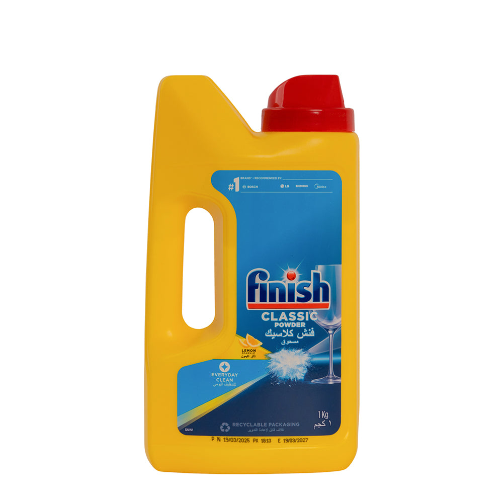 Finish Dishwashing Powder 1kg Lemon