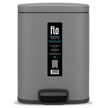 FLO DUSTBIN - ERGO TITANIUM GRAY 20L