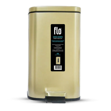 FLO S.S DUSTBIN - KRISH CHAMPAGNE GOLD 12L