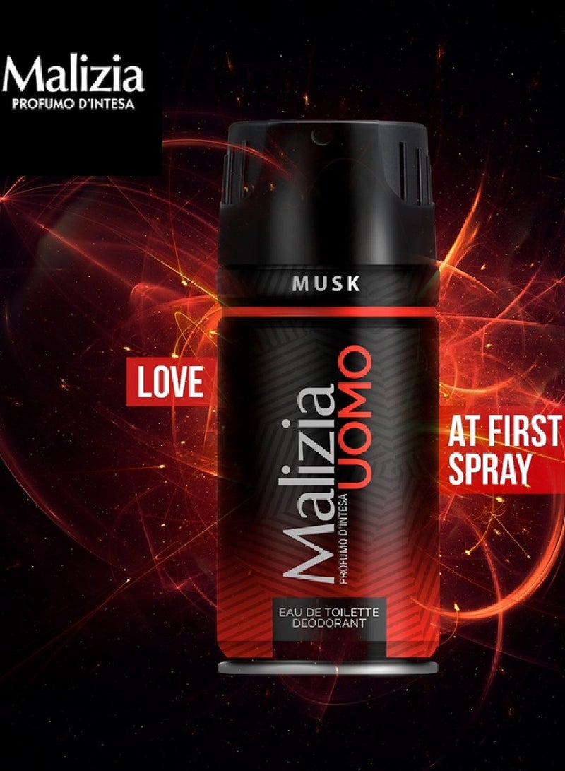 Malizia Uomo Deodorant Musk 150ml