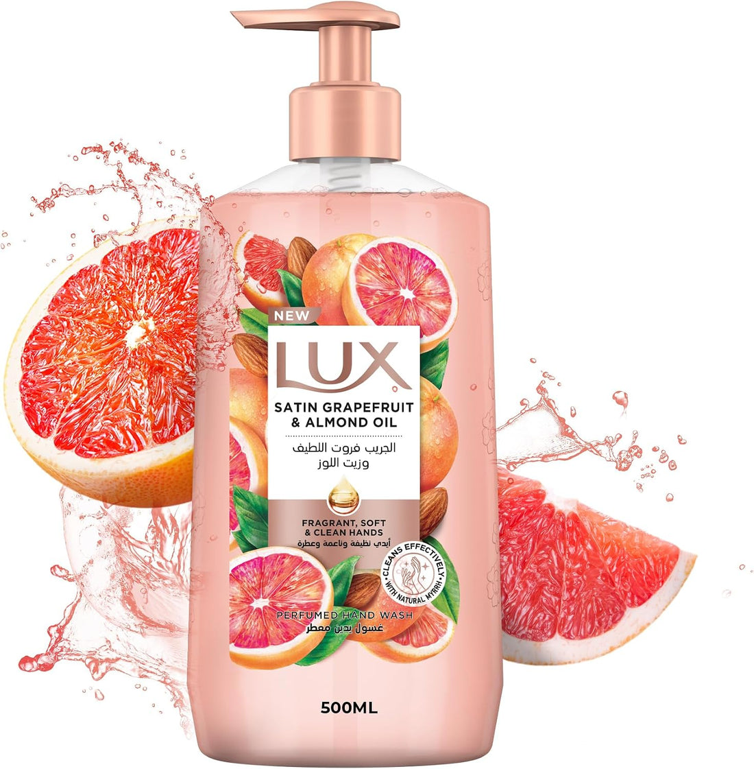 Lux Perfumed Hand Wash 500ML Satin Grapefruit & Almond Oil