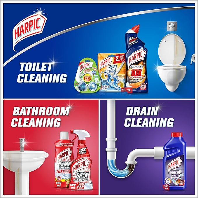 منظف المراحيض هاربيك باور بلس بالحمضيات 750 مل (2+1)