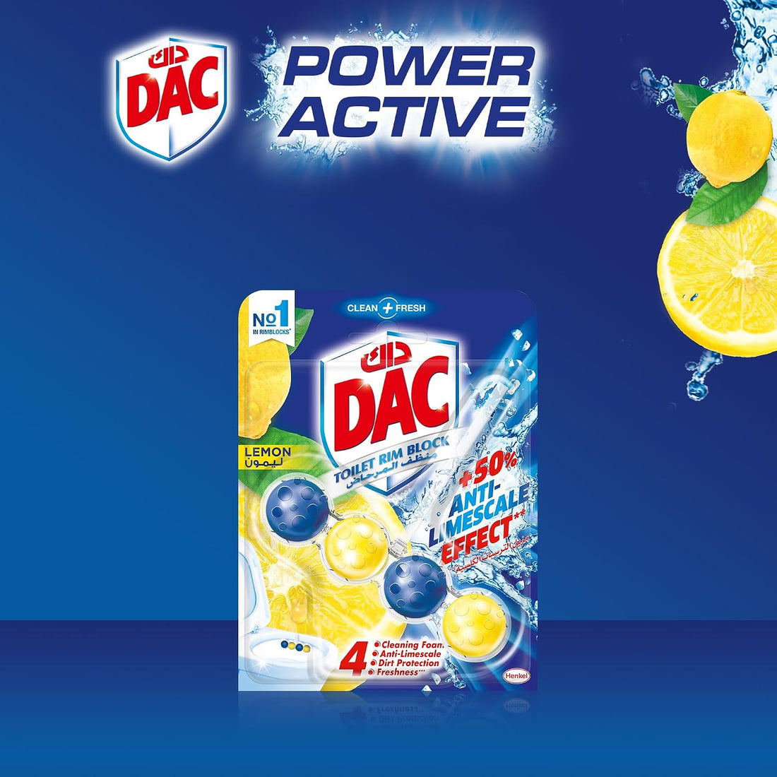 DAC Toilet Rim Block Lemon 50GM