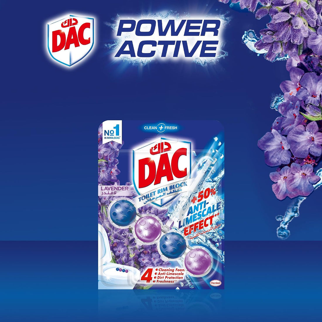 DAC Toilet Rim Block Lavender 50GM