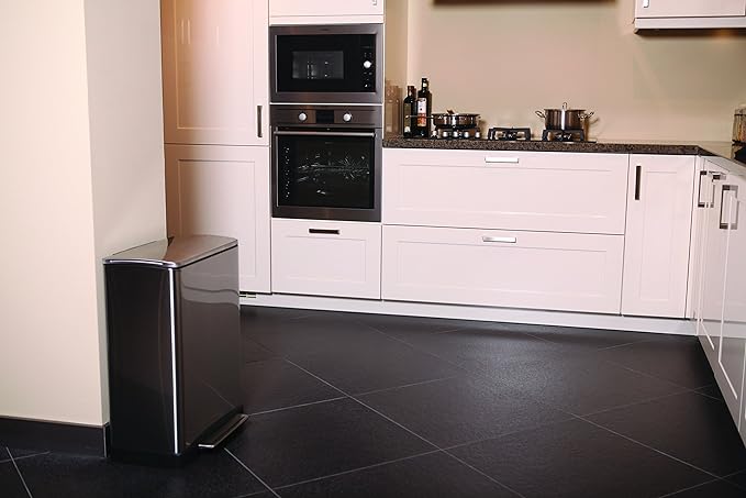 Eko Stainless Steel Step Dustbin E Cube | 50L