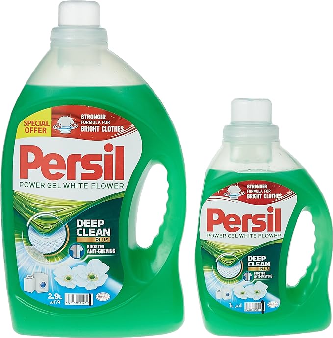 Persil Power Gel White Flower Laundry Detergent 2.9L+1L
