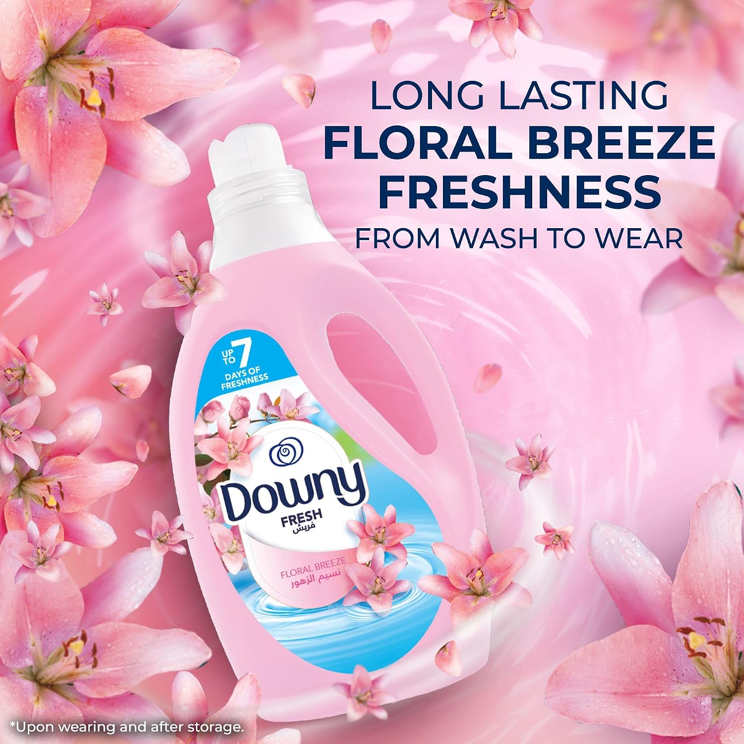 Downy Floral Breeze 3L Dual Pack, Regular Fabric Softener, Dilute