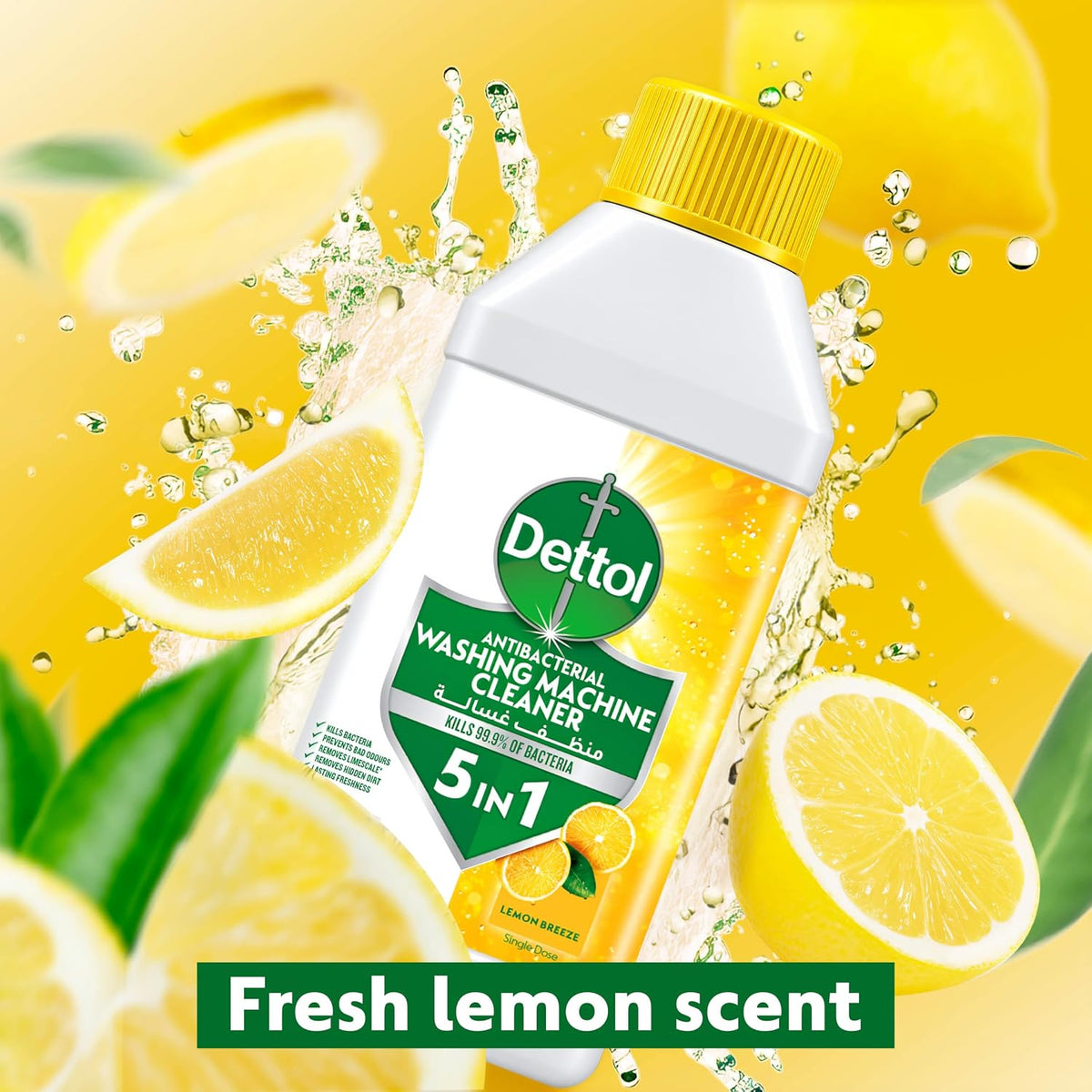 Dettol Antibacterial Washing machine Cleaner 250ml Lemon Breeze