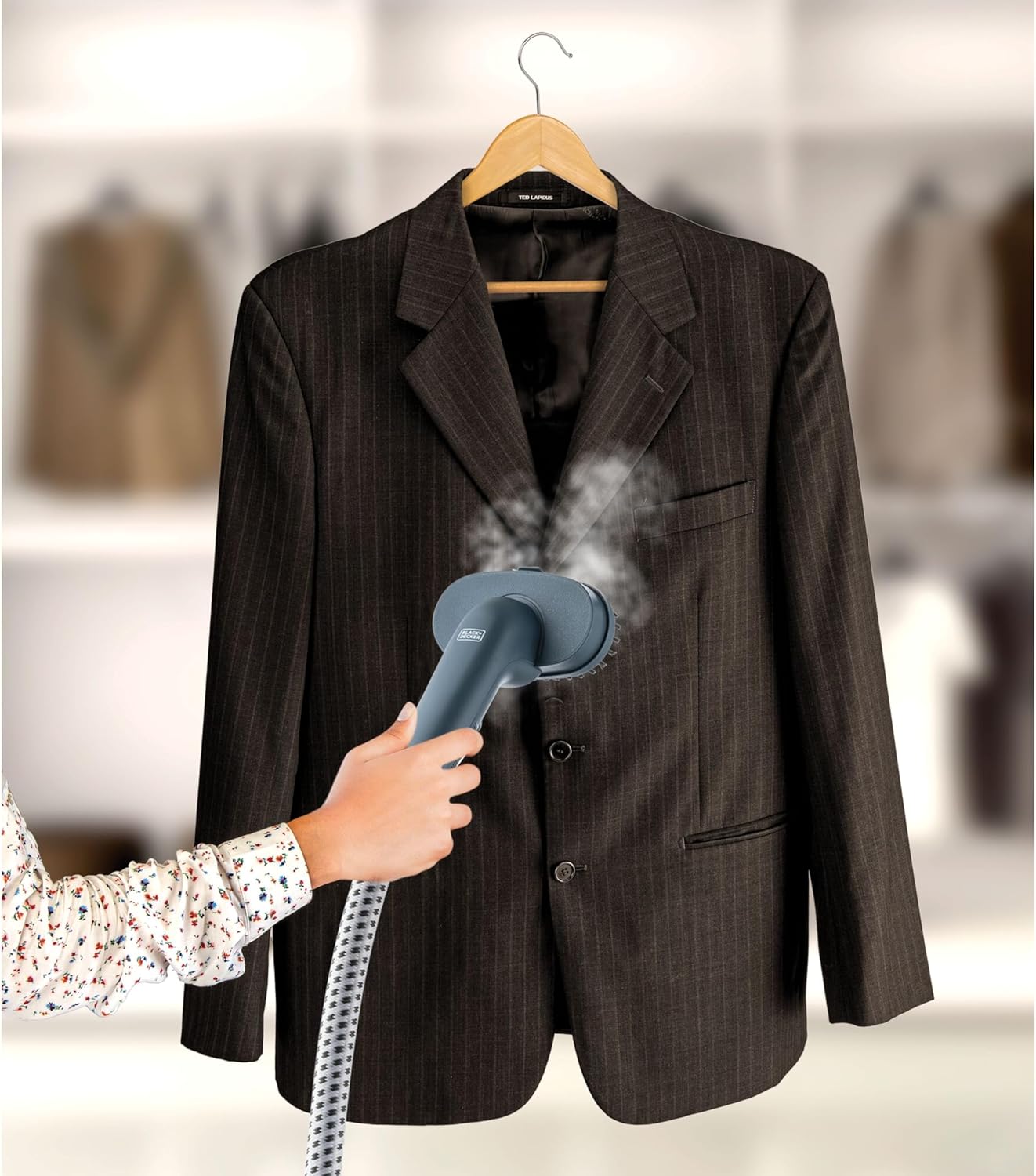 مكواة بخار للملابس بقوة 1950 وات مع لوح كي