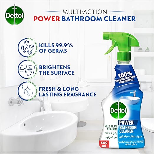 Dettol APC Lemon 500ML + Bathroom Cleaner 500ML | Pack of 6