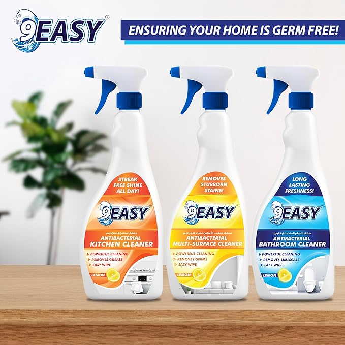 9 Easy Bathroom Cleaner 650ML + Kitchen Cleaner 650ML