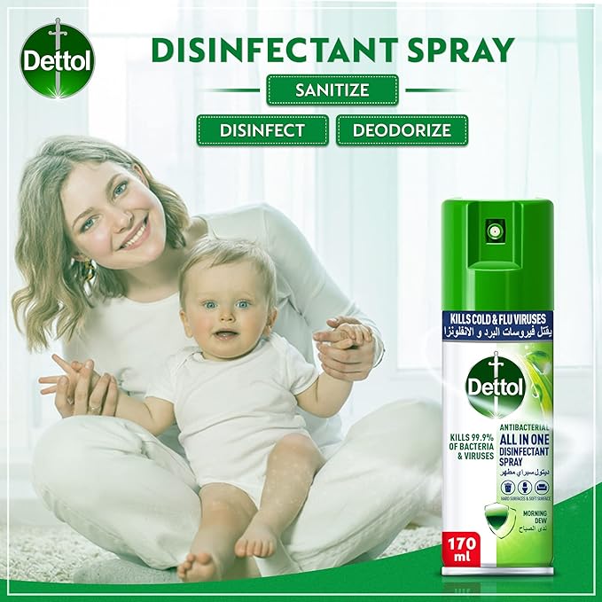 Dettol Spray Mini Morning Dew 170ML