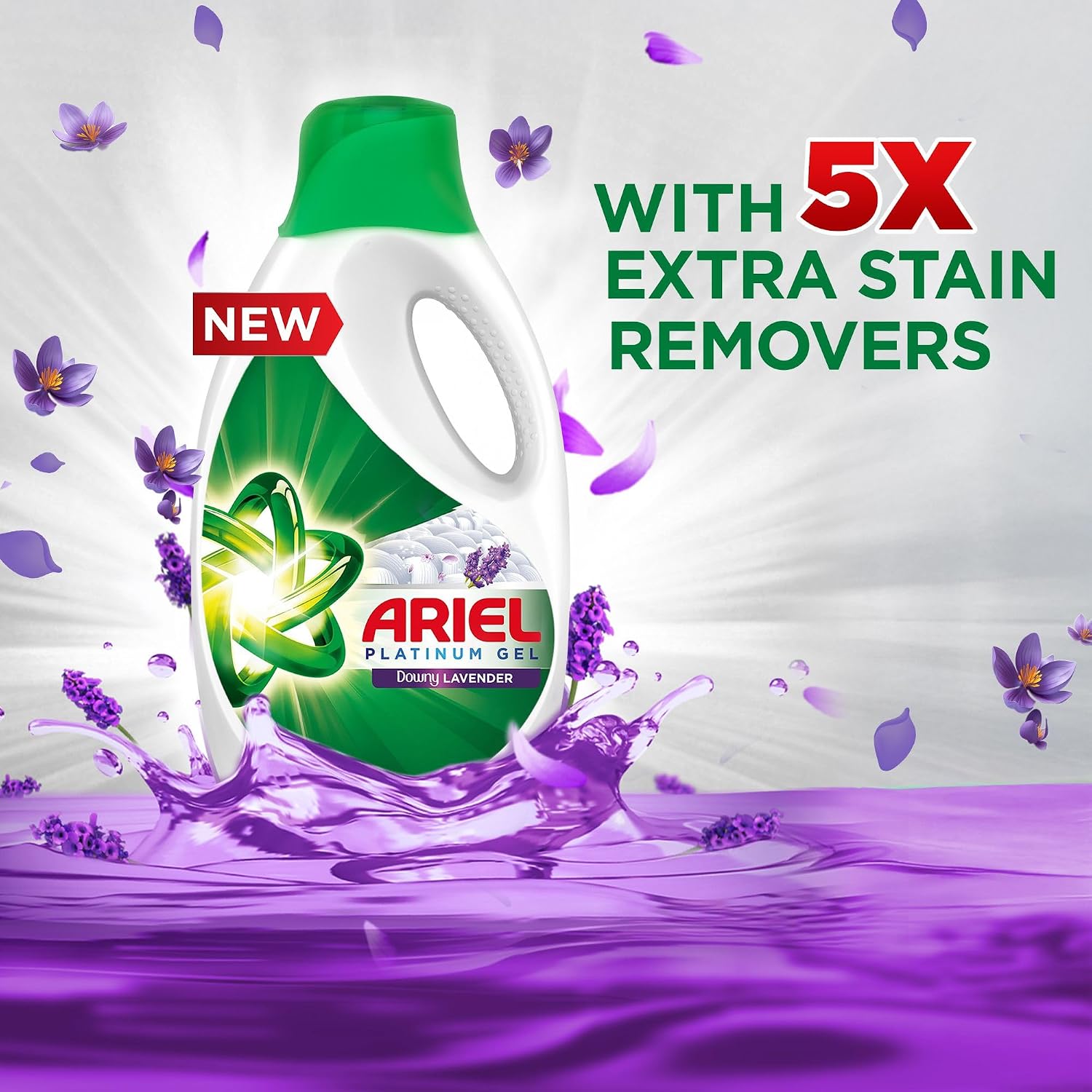 Ariel Laundry Gel 1.8L Lavender   |   Pack of 4