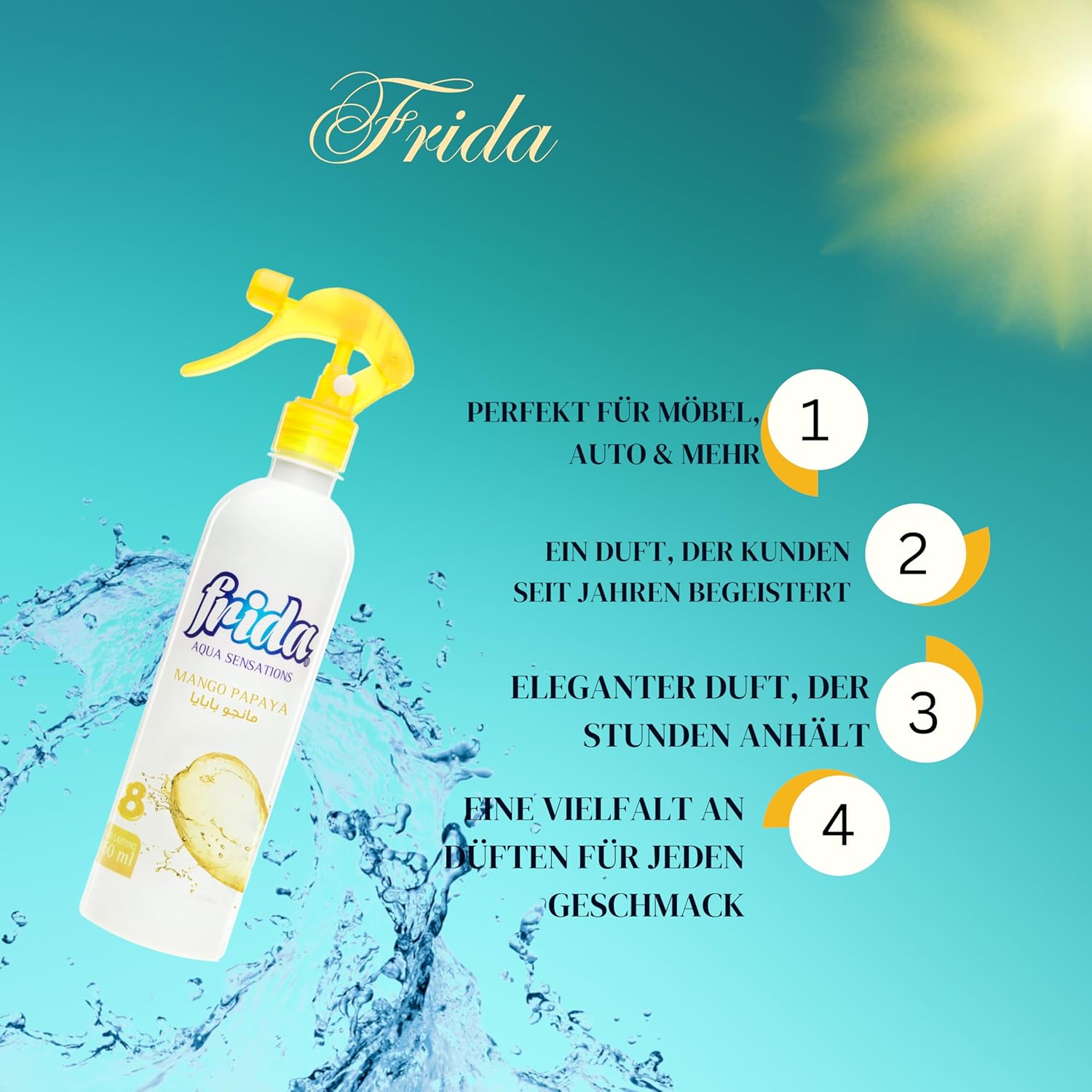 فريدا معطر جو بالمانجو والبابايا 460 مل