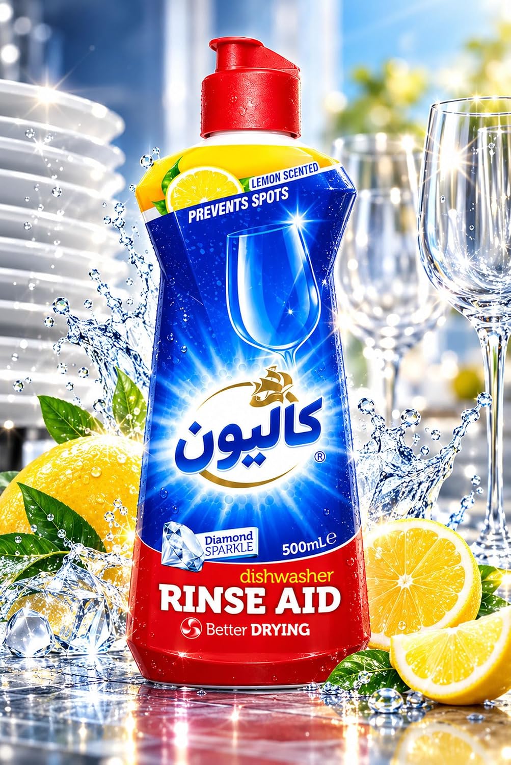 سائل شطف غسالة الصحون كاليون برائحة الليمون 500 مل