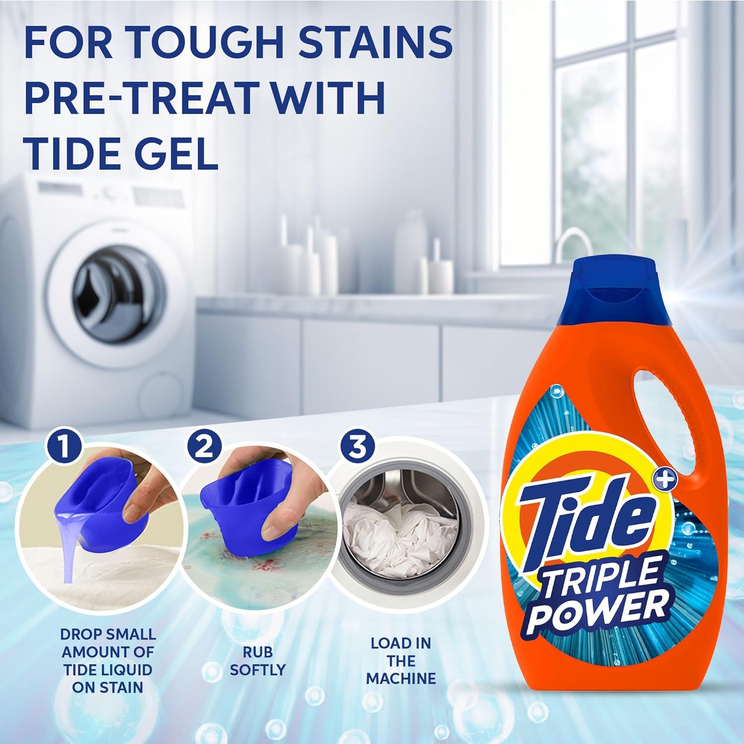 Tide Triple Power Original Liquid Detergent 1.8L
