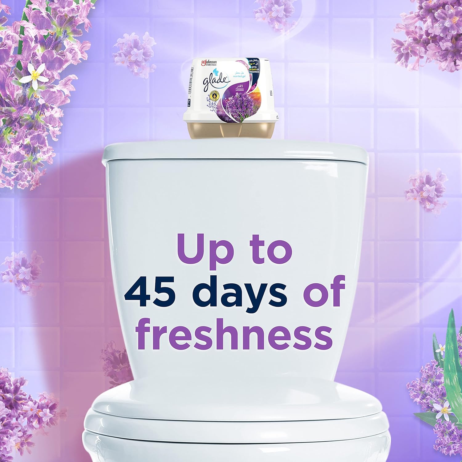 Glade Scented Gel Lavender 180G