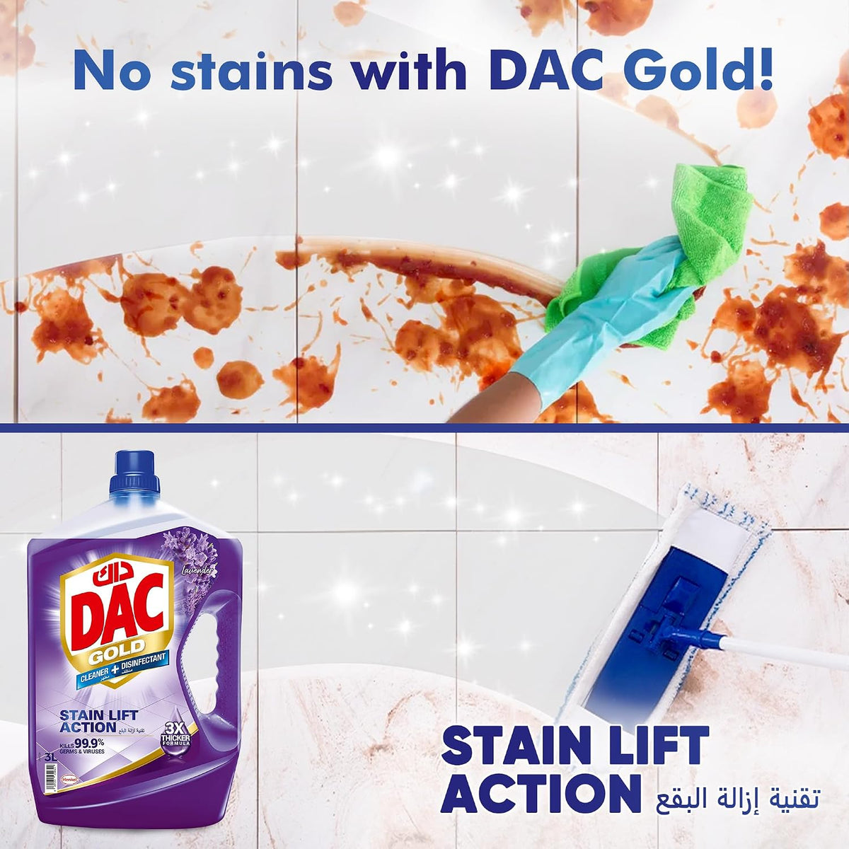 DAC Disinfectant Gold Lavender 3L