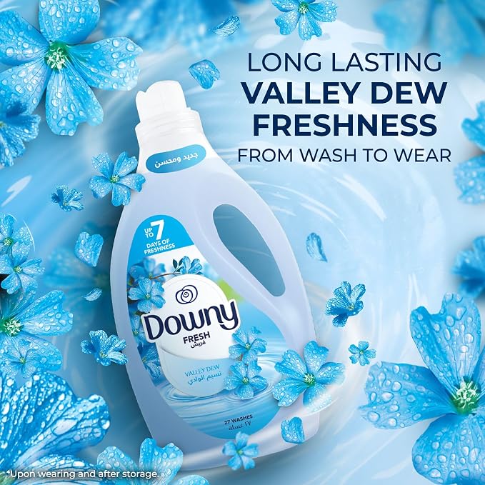 Downy Valley Dew 3L Dual Pack, Regular Fabric Softener, Dilute