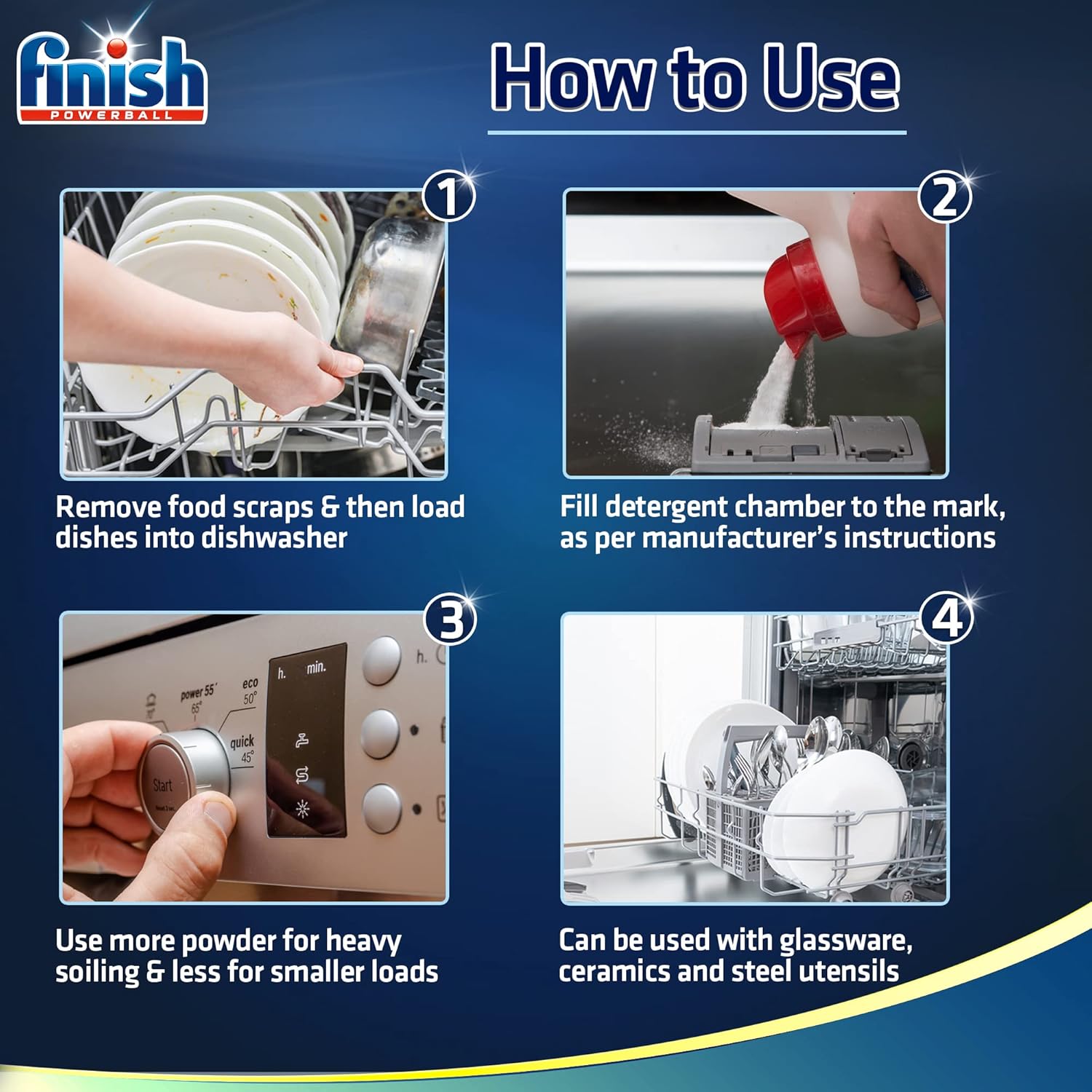Finish Dishwashing Powder 2.5kg Regular