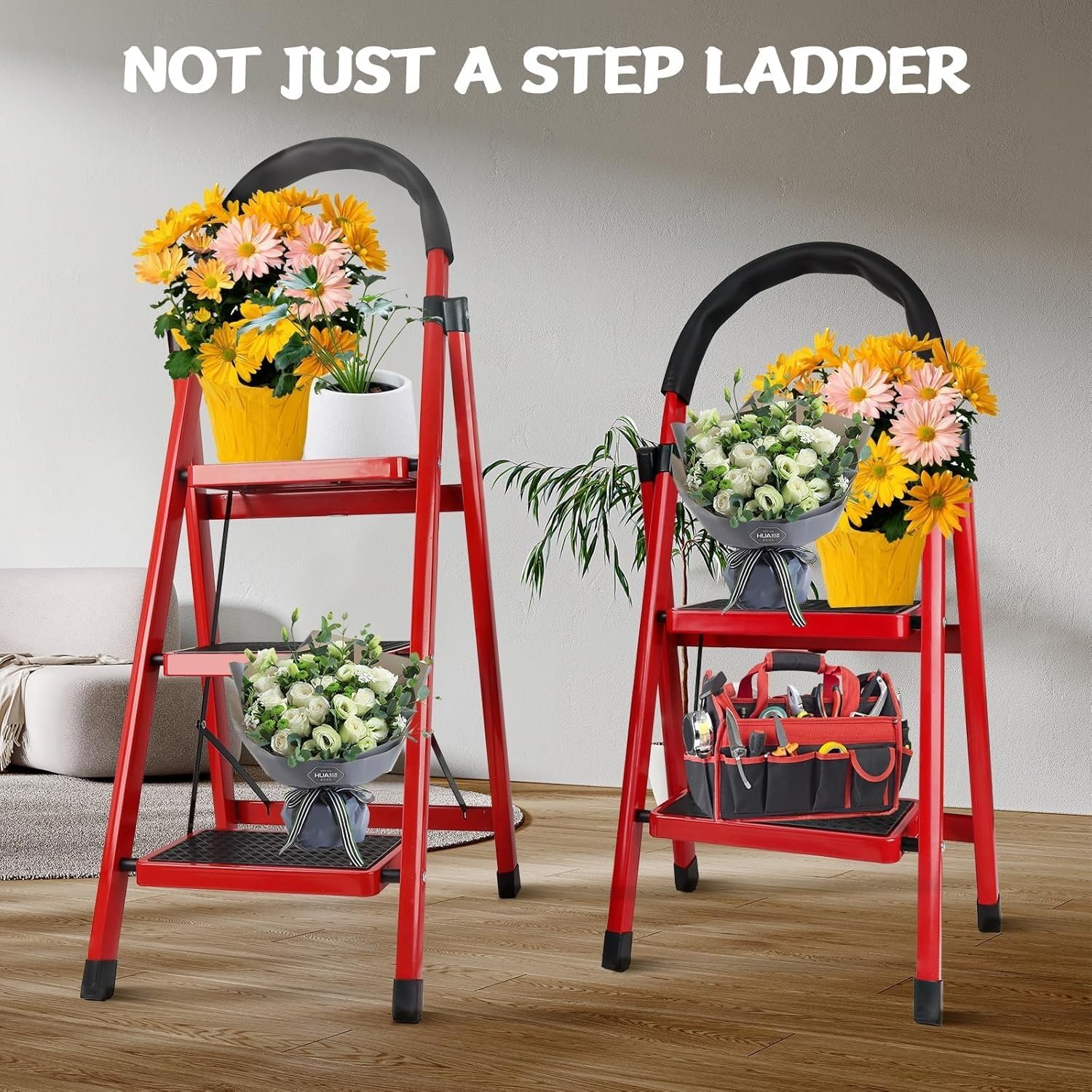 STEEL LADDER 2 STEPS