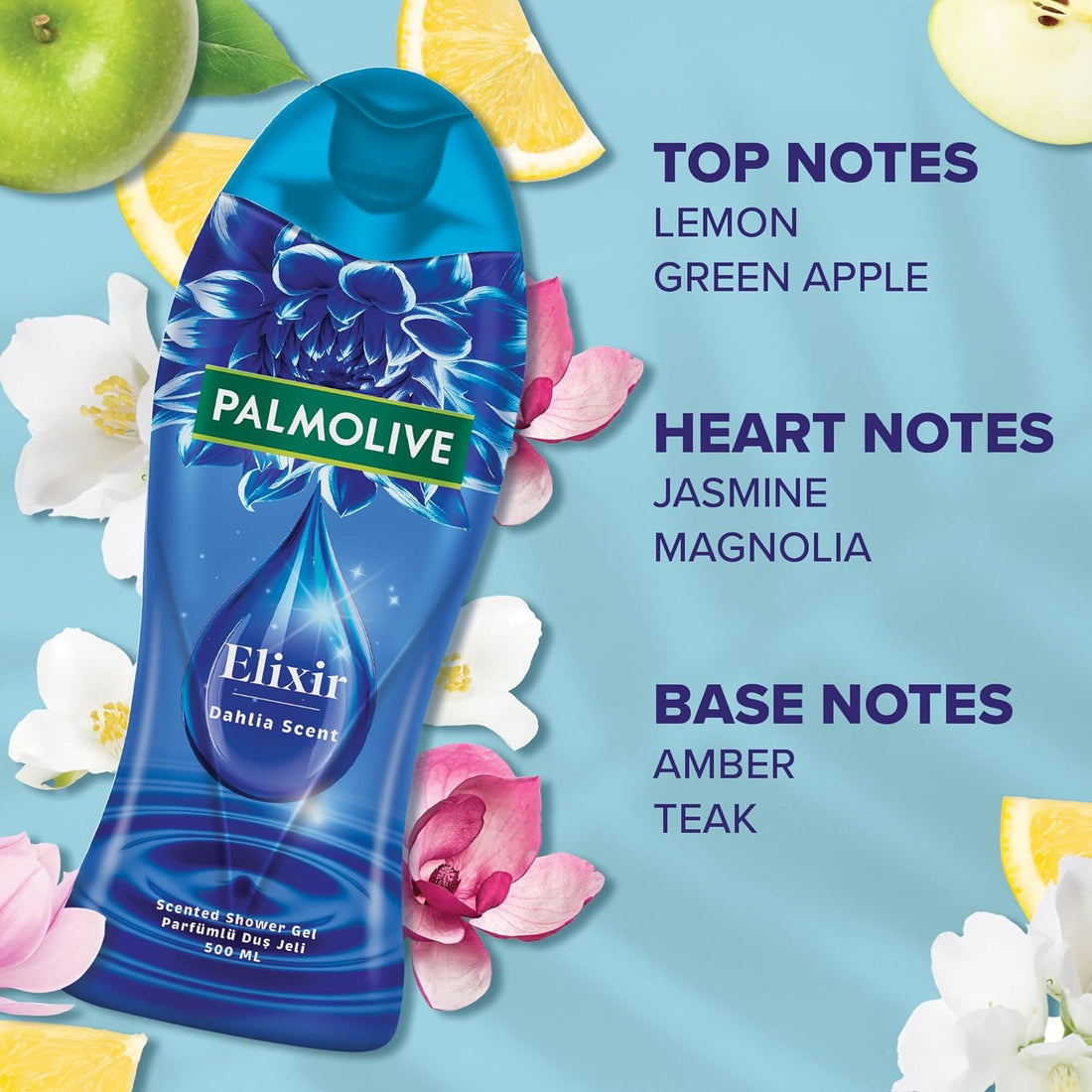PalmOlive Shower Gel 500ml Elixir Dahlia