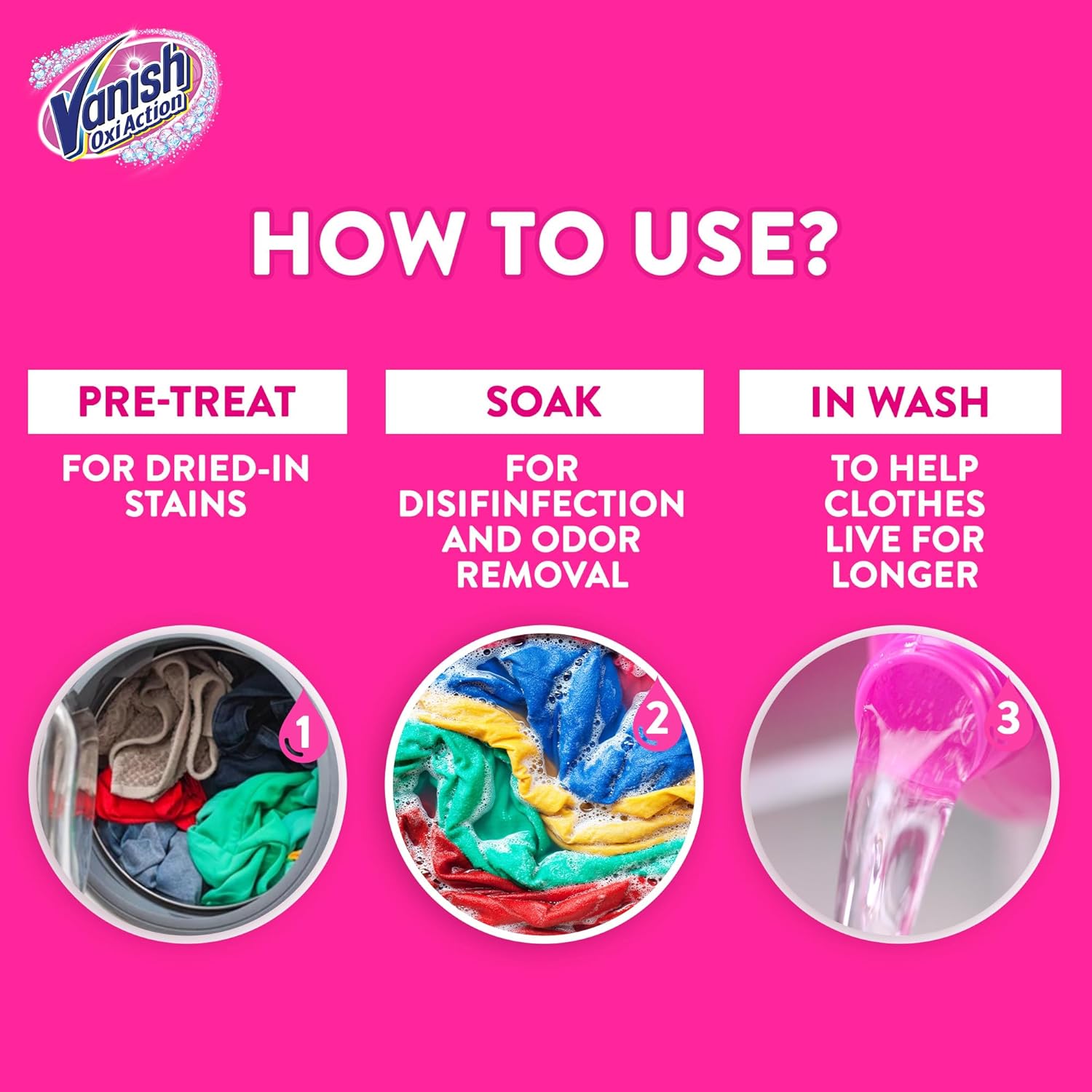Vanish Stain Remover Pink 1.8L
