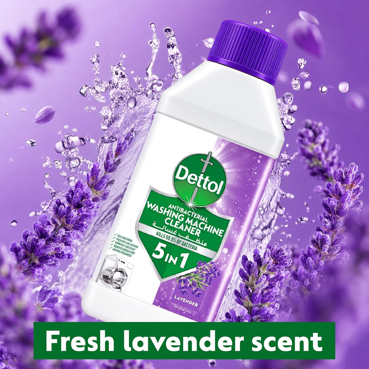 Dettol Antibacterial Washing machine Cleaner 250ml Lavender