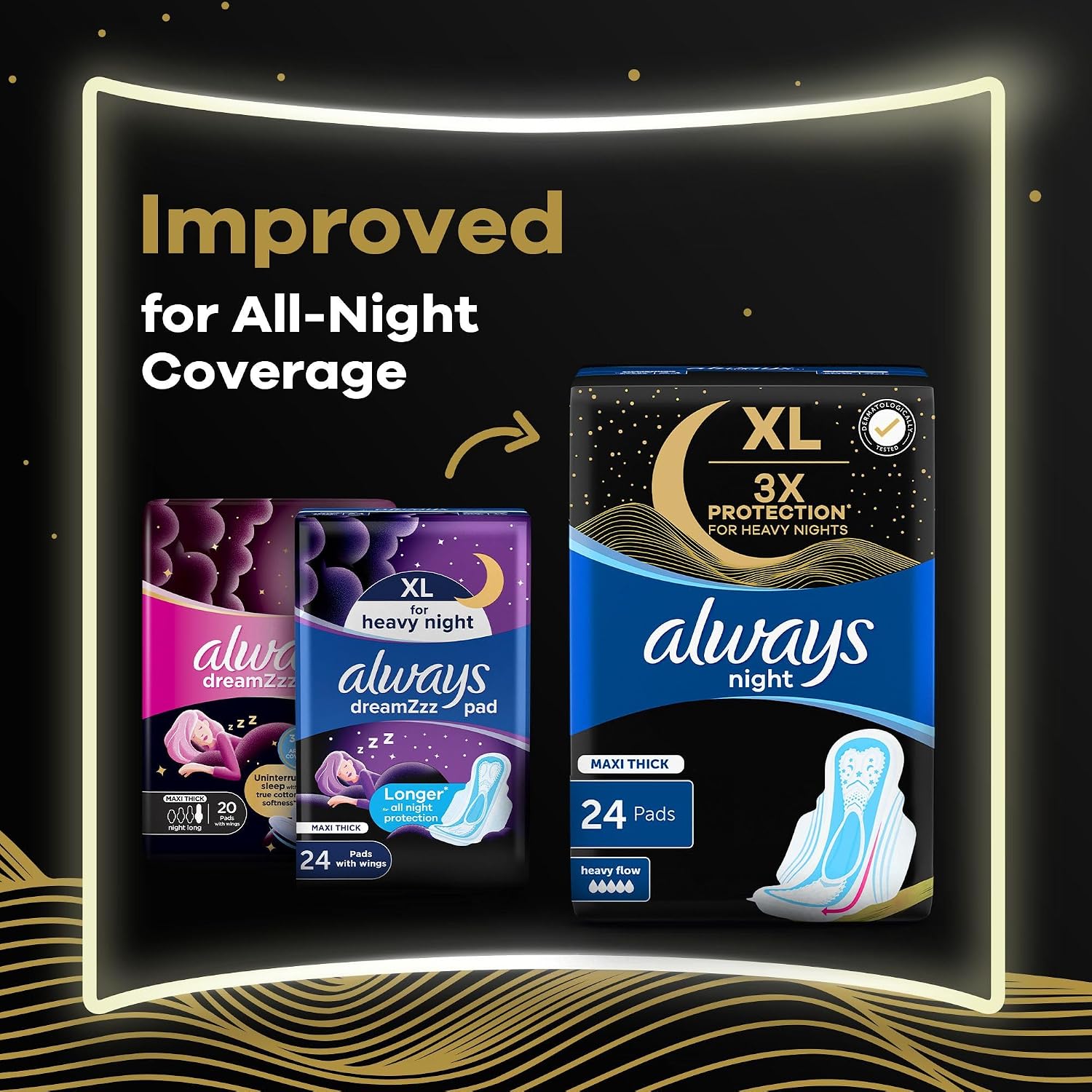 Always Night Star 48 Pads