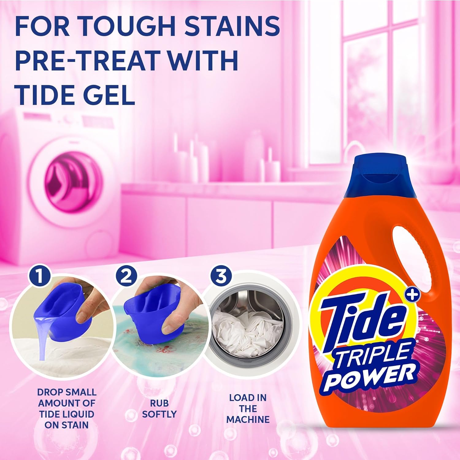 تايد تريبل باور داوني برائحة نسيم الزهور 1.8 لتر