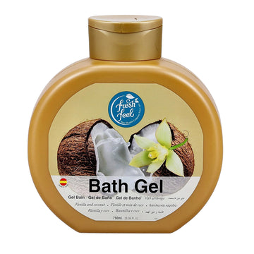 جل استحمام برائحة الفانيليا وجوز الهند المنعشة 750 مل