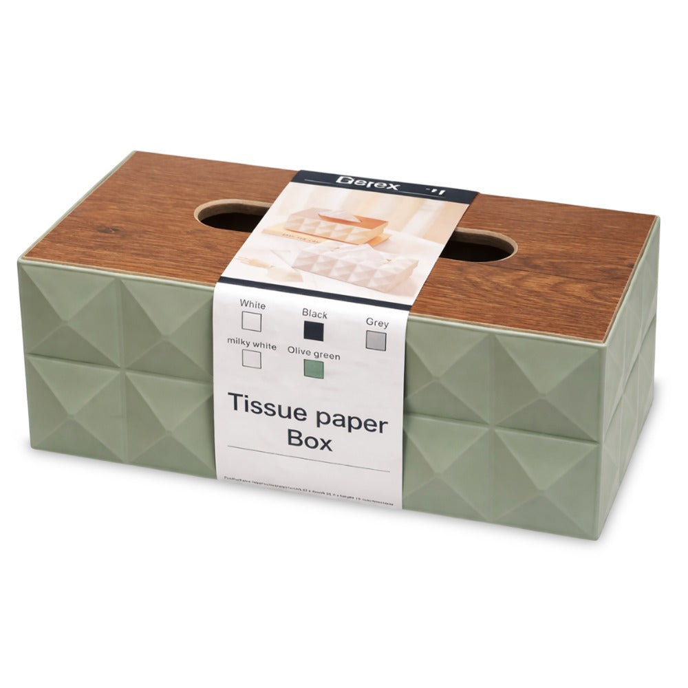 Tissue Box #5 Olive Green