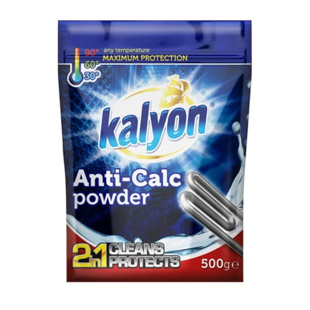 Kalyon Anti-Calc Powder 2 in 1 Cleans Protects 500g