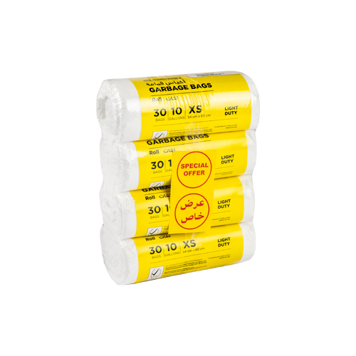 Garbage White Roll XS | 54X60 | 4 Rolls