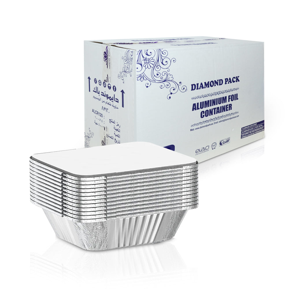 83120 Aluminum Container with Lids 1200 CC | 400 PCS (CTN)