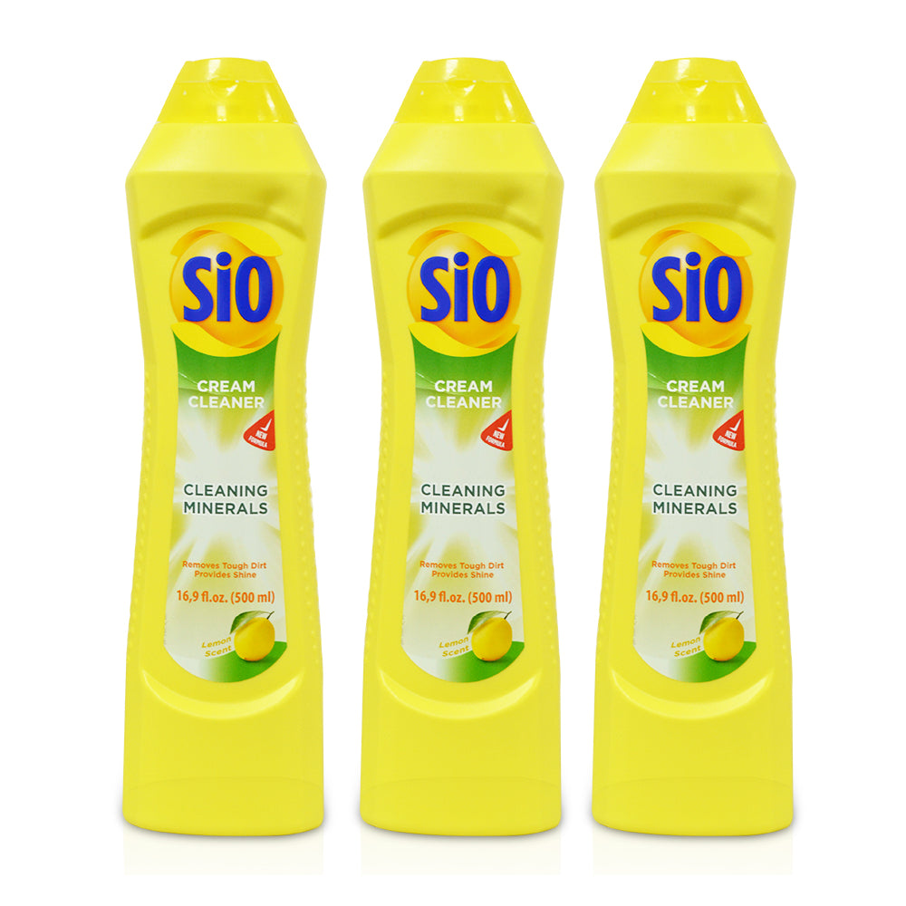 SIO Cream Cleaner Lemon 500ML | Pack of 3