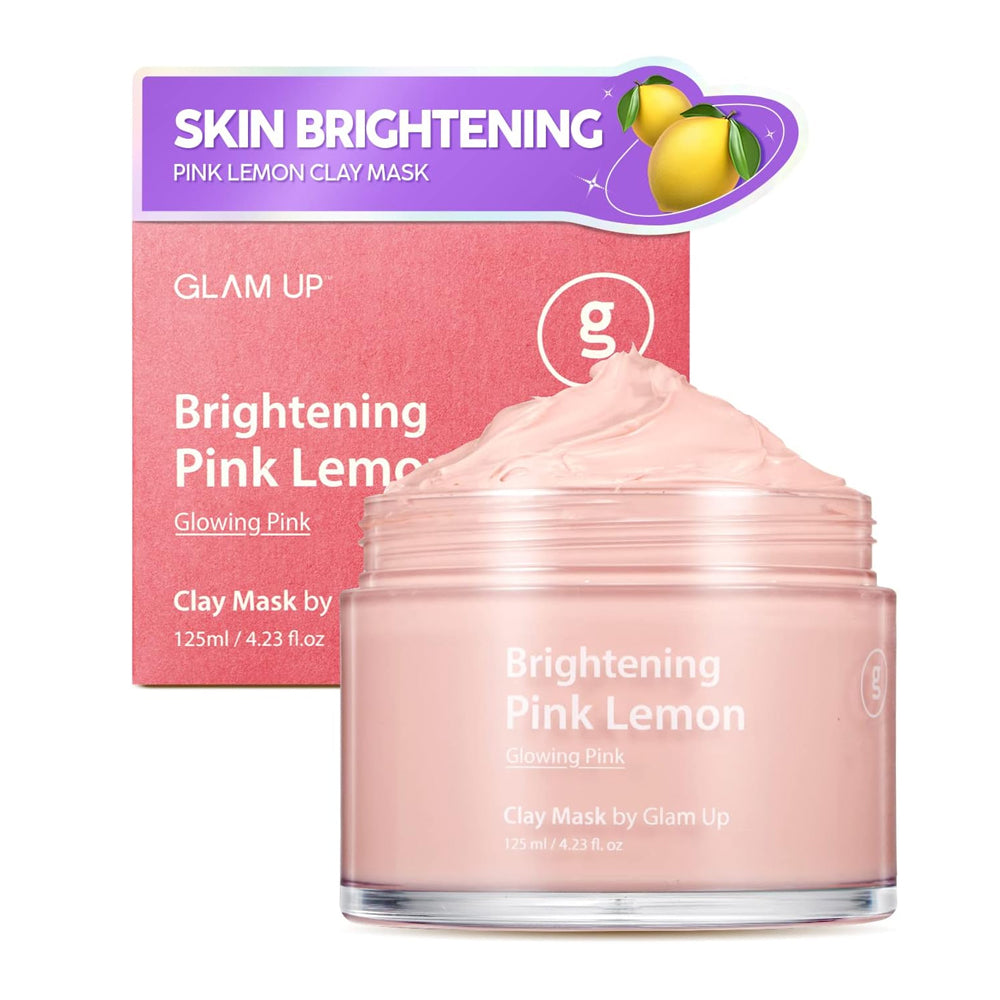 GLAM UP BRIGHTENING PINK LEMON CLAY MASK