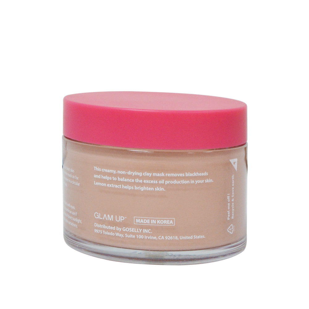 GLAM UP BRIGHTENING PINK LEMON CLAY MASK