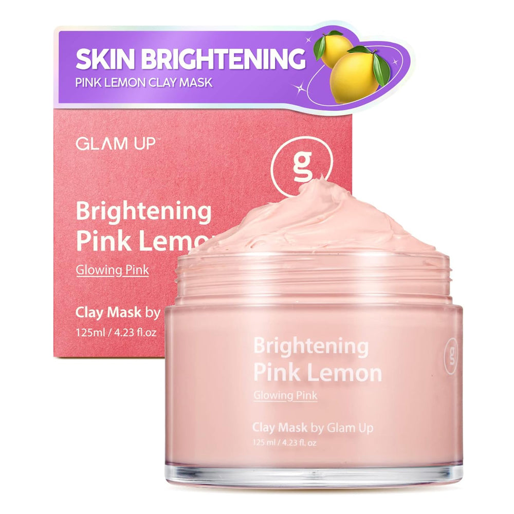 GLAM UP BRIGHTENING PINK LEMON CLAY MASK