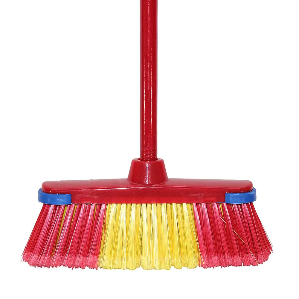 مكنسة ناعمة مع حافة TPR - عصا خشبية تقليدية