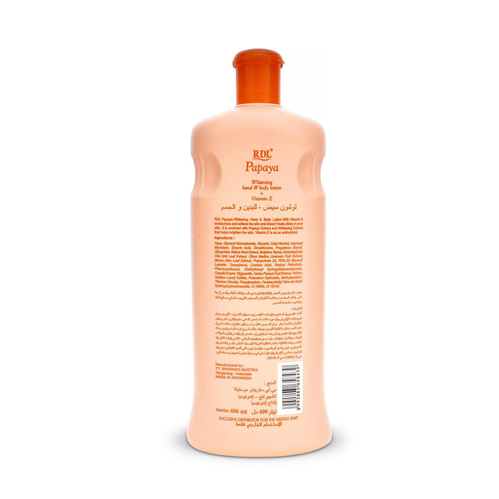 RDL Hand & Body Lotion Papaya Extract 600ml