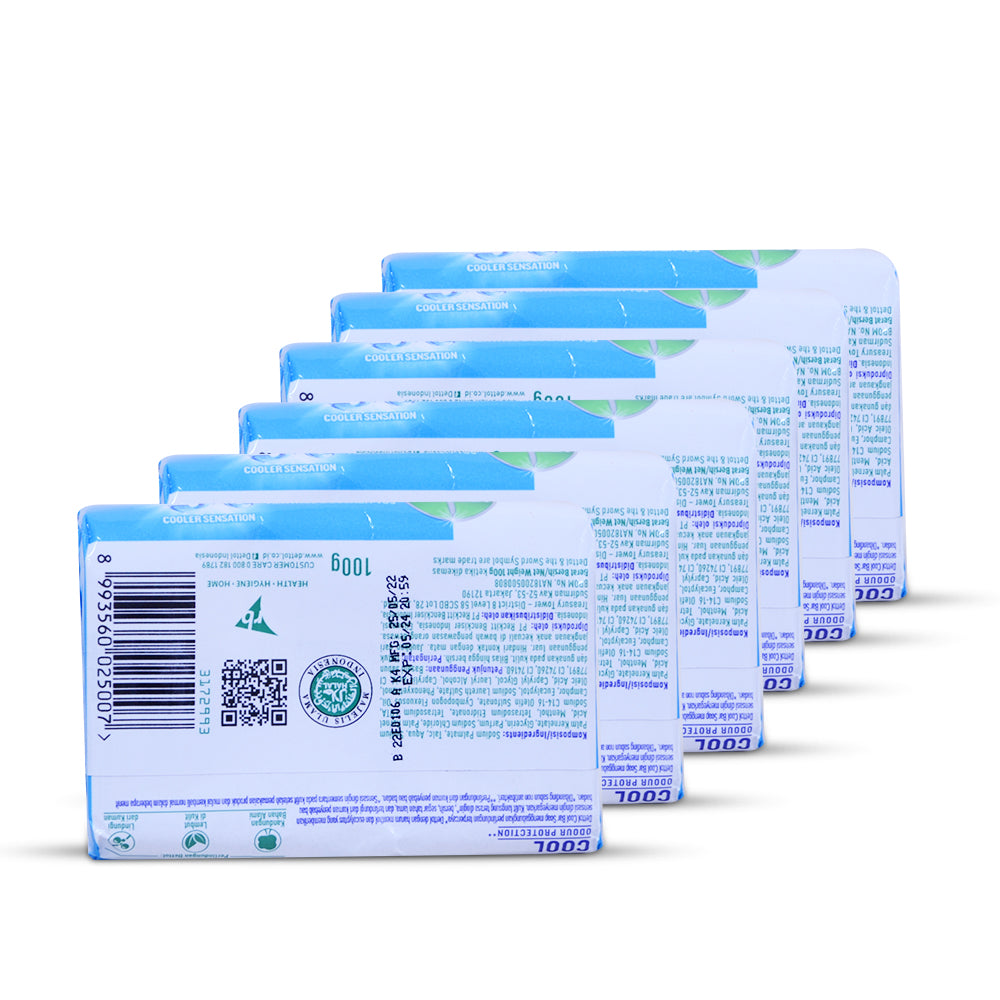 Dettol Antibacterial Soap Cool 100G (6 pcs)