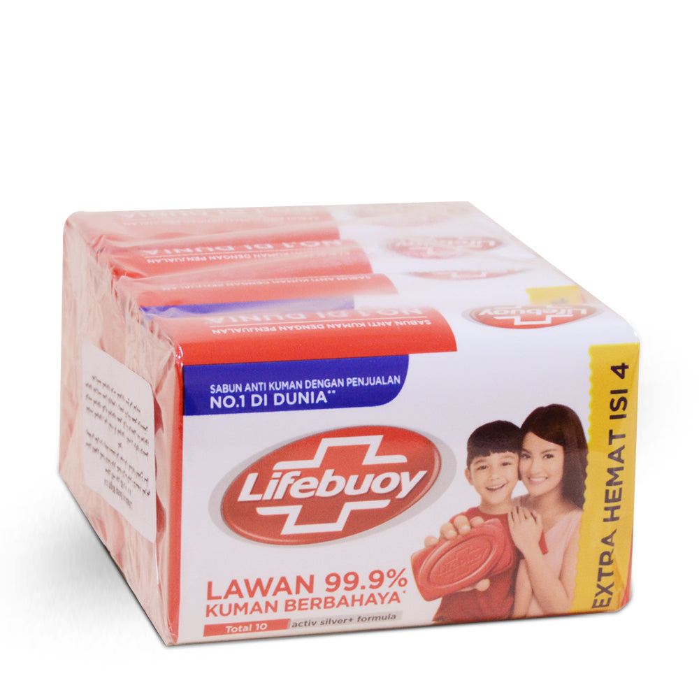 Lifebuoy Antibacterial Soap Total 60GM | Pack of 4 |