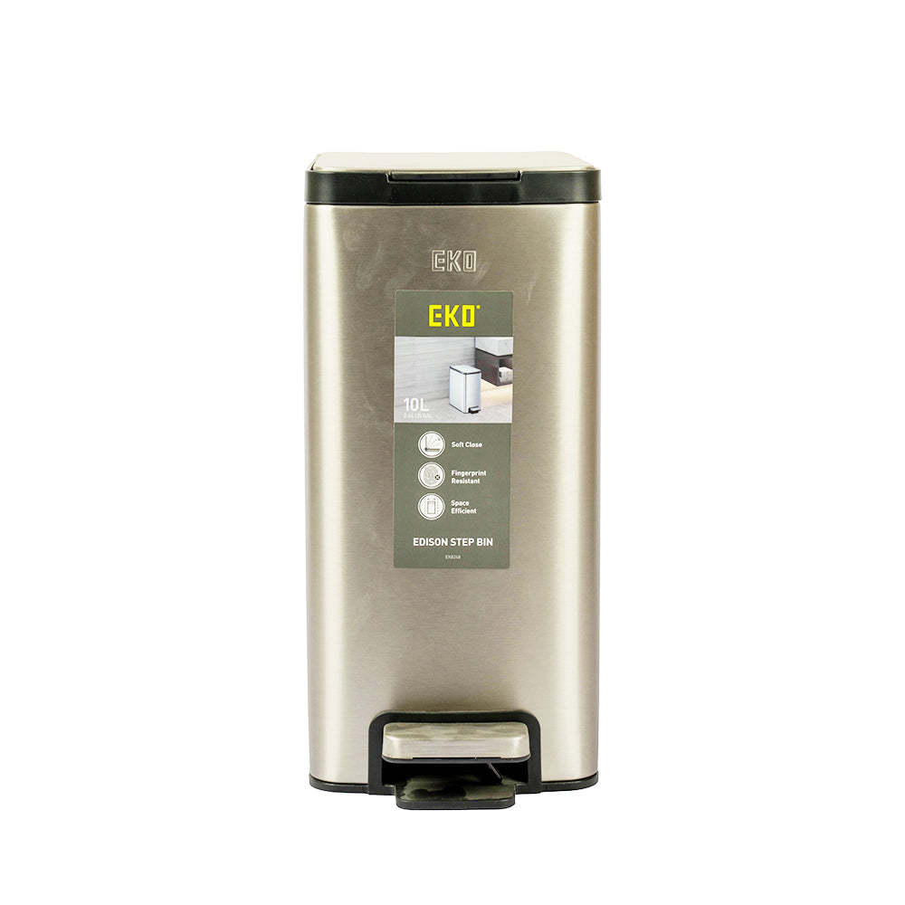 EKO 10L EDISON SLIM STEP BIN