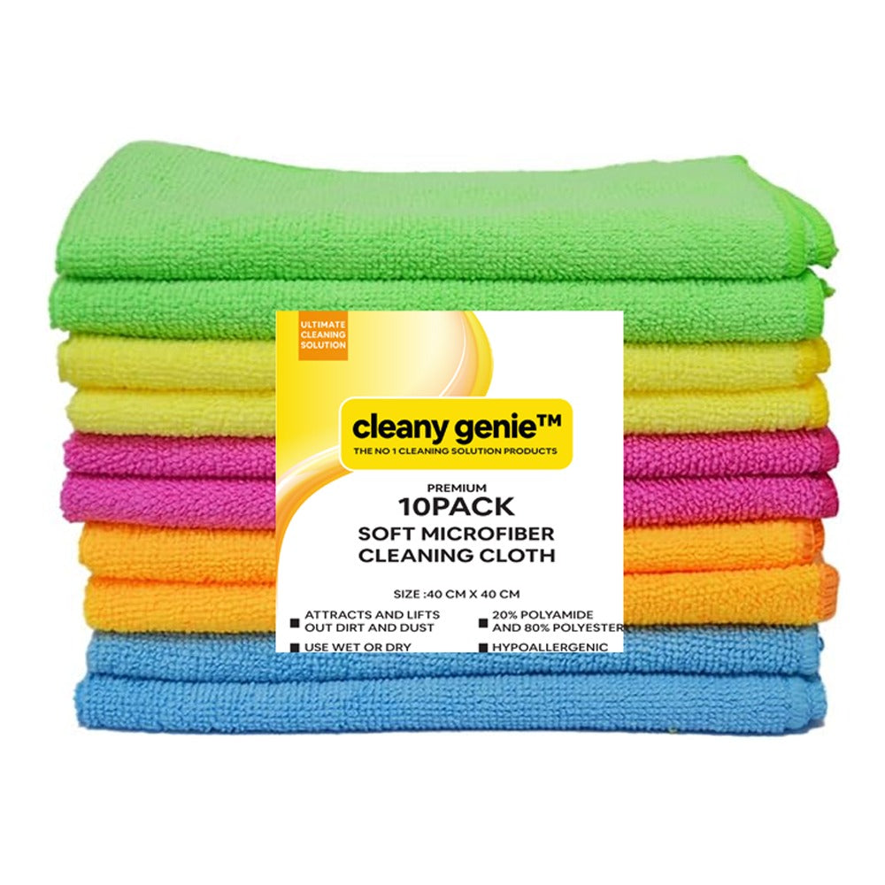 مجموعة من 10 قطع من قماش المايكروفايبر من كليني جيني