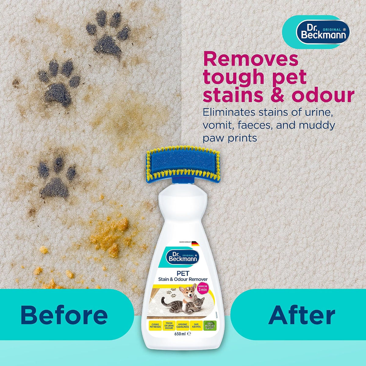 DB Pet Stain & Odour Remover 650ML Pack of 6